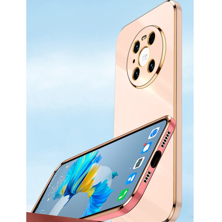 For Huawei Mate 40 Pro XINLI Straight Edge 6D Electroplate TPU Phone Case(Celestial Blue) - Huawei Cases by XINLI | Online Shopping South Africa | PMC TechLife | Buy Now Pay Later Mobicred