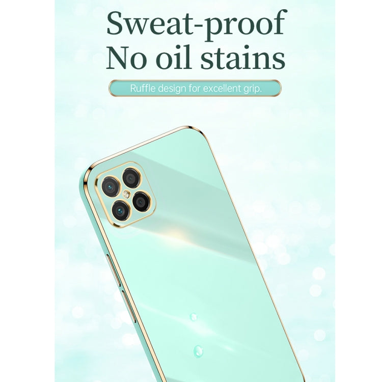 For Huawei nova 8 SE XINLI Straight Edge 6D Electroplate TPU Phone Case with Ring Holder(Black) - Huawei Cases by XINLI | Online Shopping South Africa | PMC TechLife | Buy Now Pay Later Mobicred