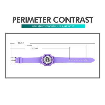 SKMEI 1721 Triplicate Round Dial LED Digital Display Luminous Silicone Strap Electronic Watch(Rose Red) - LED Digital Watches by SKMEI | Online Shopping South Africa | PMC Jewellery | Buy Now Pay Later Mobicred