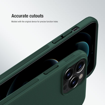 For iPhone 13 Pro NILLKIN Super Frosted Shield Pro PC + TPU Protective Case (Dark Green) - iPhone 13 Pro Cases by NILLKIN | Online Shopping South Africa | PMC Jewellery
