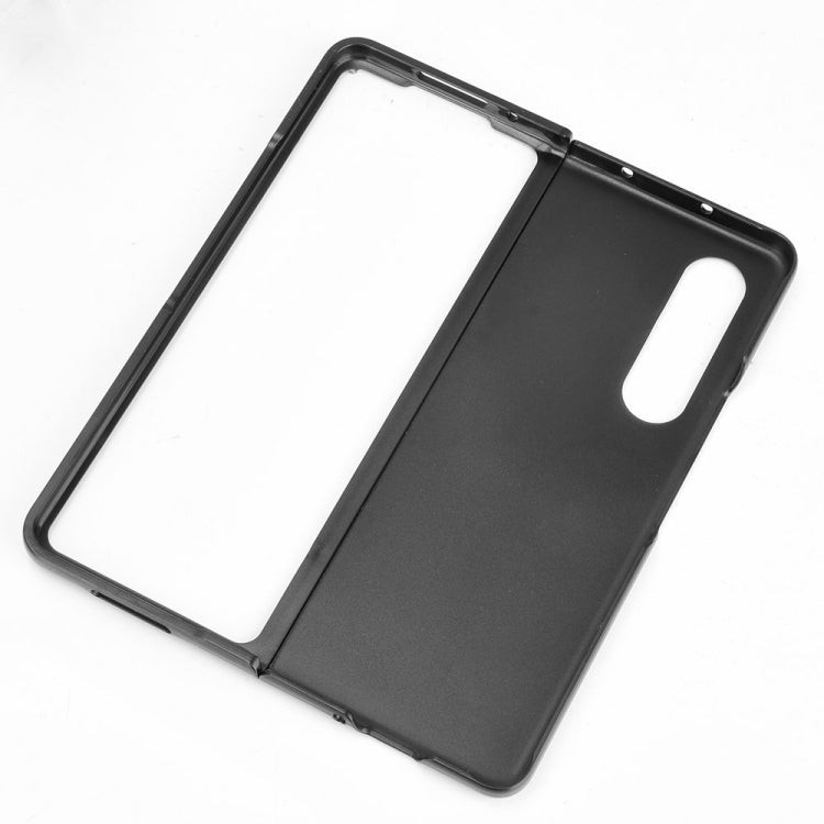 For Samsung Galaxy Z Fold3 5G Shockproof Sewing Cow Pattern Skin PC + PU + TPU Case(Orange) - free shipping - PMC TechLife - Order now!