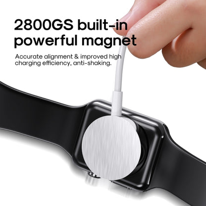 JOYROOM S-IW003S 2.5W Magnetic Wireless Charger for Apple Watch Series 1-8 & Ultra, Cable Length: 0.3m(White) - Charger / Holder by JOYROOM | Online Shopping South Africa | PMC Jewellery | Buy Now Pay Later Mobicred