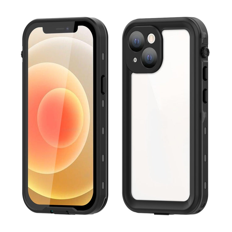 For iPhone 13 mini RedPepper Transparent Dot Shockproof Waterproof PC + TPU Protective Case (Black) - free shipping - PMC TechLife - Order now!
