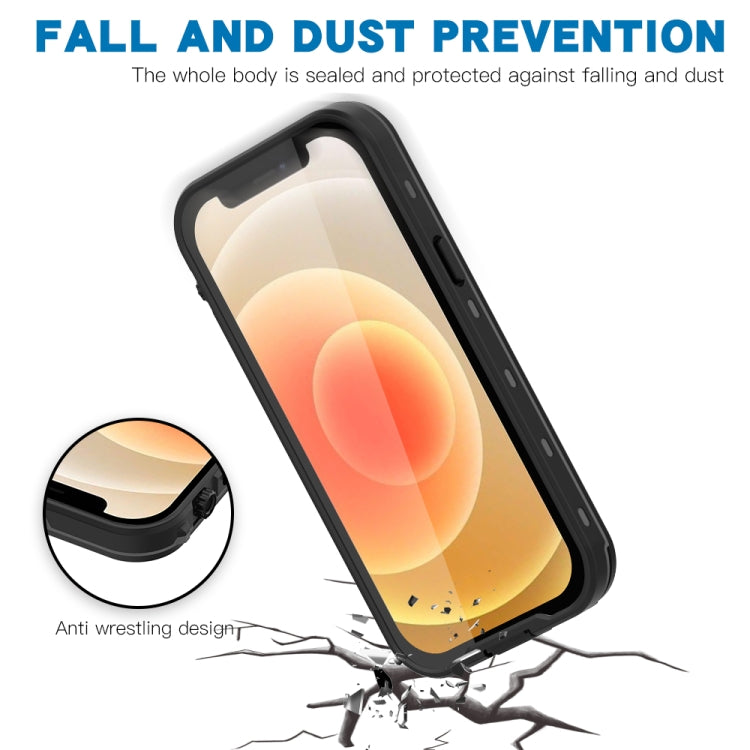 For iPhone 13 mini RedPepper Transparent Dot Shockproof Waterproof PC + TPU Protective Case (Black) - free shipping - PMC TechLife - Order now!