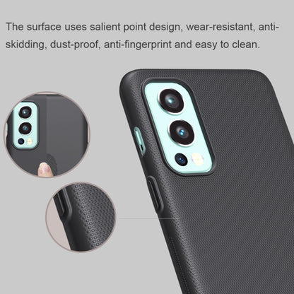 For OnePlus Nord 2 5G NILLKIN Frosted Concave-convex Texture PC Case(Black) - OnePlus Cases by NILLKIN | Online Shopping South Africa | PMC Jewellery