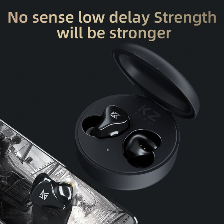 KZ Z1 Pro Dynamic True Wireless Bluetooth 5.2 Sports In-ear Earphone(Black) - In Ear Wired Earphone by KZ | Online Shopping South Africa | PMC Jewellery