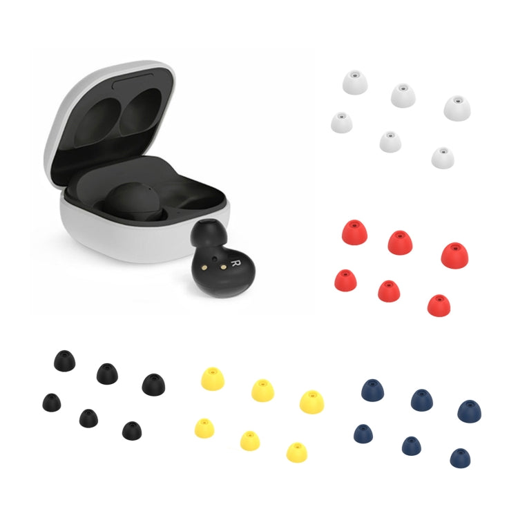 For Samsung Galaxy Buds2 Wireless Earphone Silicone Earplug Sleeve Ear Cap Earmuffs(White) - Anti-dust & Ear Caps by PMC TechLife | Online Shopping South Africa | PMC TechLife