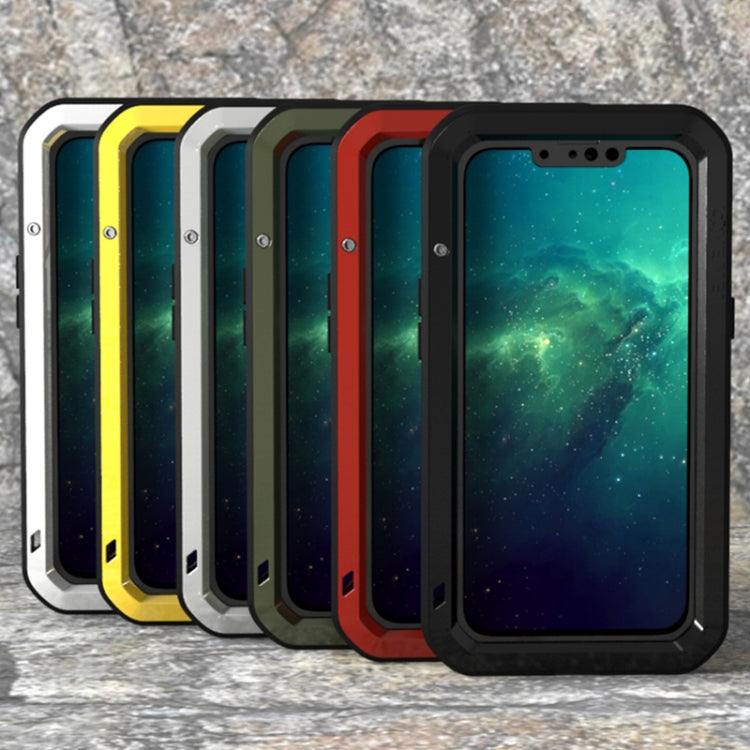 For iPhone 13 Pro LOVE MEI Metal Shockproof Life Waterproof Dustproof Protective Phone Case (Yellow) - iPhone 13 Pro Cases by LOVE MEI | Online Shopping South Africa | PMC TechLife | Buy Now Pay Later Mobicred