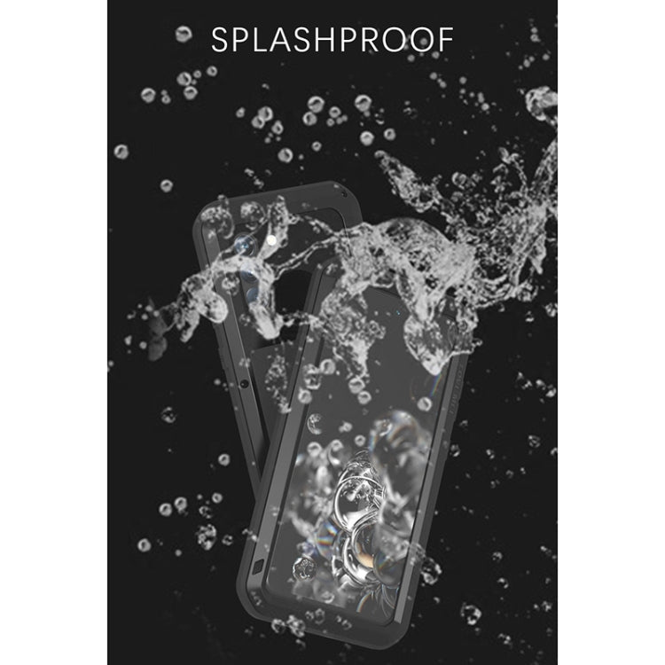 For Samsung Galaxy S21 FE LOVE MEI Metal Shockproof Waterproof Dustproof Protective Phone Case with Glass(Green) - Galaxy Phone Cases by LOVE MEI | Online Shopping South Africa | PMC Jewellery | Buy Now Pay Later Mobicred