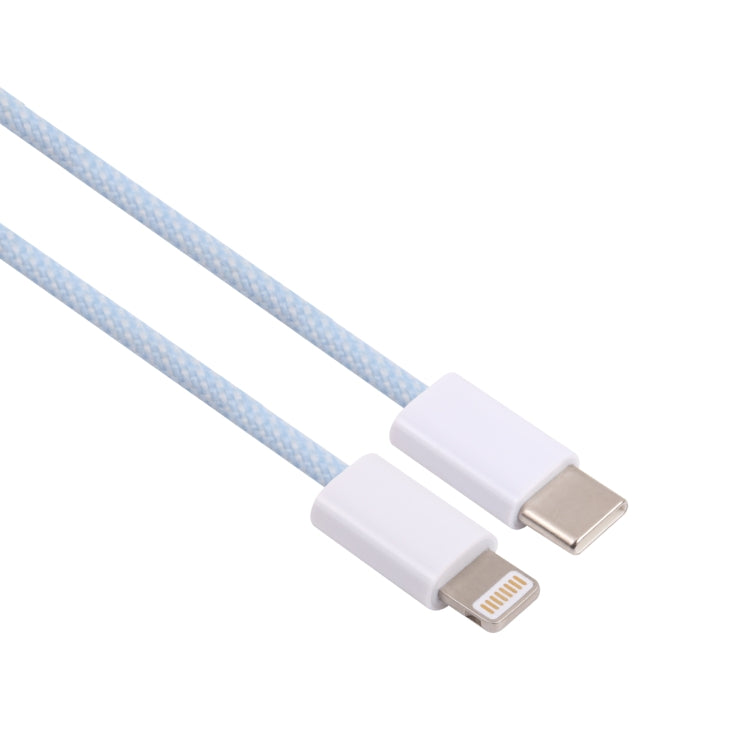 12W PD USB-C / Type-C to 8 Pin Data Cable, Cable Length: 1m(Blue) - 2 in 1 Cable by PMC Jewellery | Online Shopping South Africa | PMC Jewellery