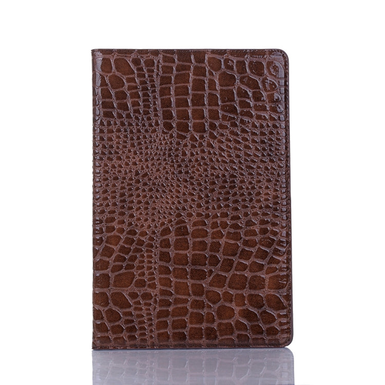 For Samsung Galaxy Tab A7 Lite T220/T225 Crocodile Texture Leather Tablet Case(Brown) - Tab A7 Lite T220 / T225 by PMC TechLife | Online Shopping South Africa | PMC TechLife | Buy Now Pay Later Mobicred