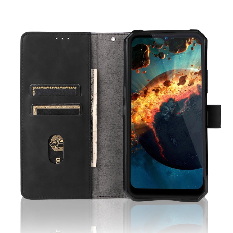 For Oukitel WP15 5G Solid Color Skin Feel Magnetic Buckle Leather Phone Case(Black) - free shipping - PMC TechLife - Order now!