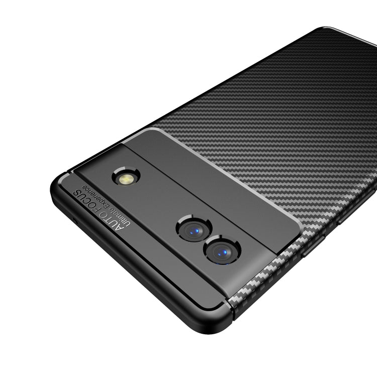 For Google Pixel 6a Carbon Fiber Texture Shockproof TPU Phone Case(Blue) - Google Cases by PMC TechLife | Online Shopping South Africa | PMC TechLife | Buy Now Pay Later Mobicred