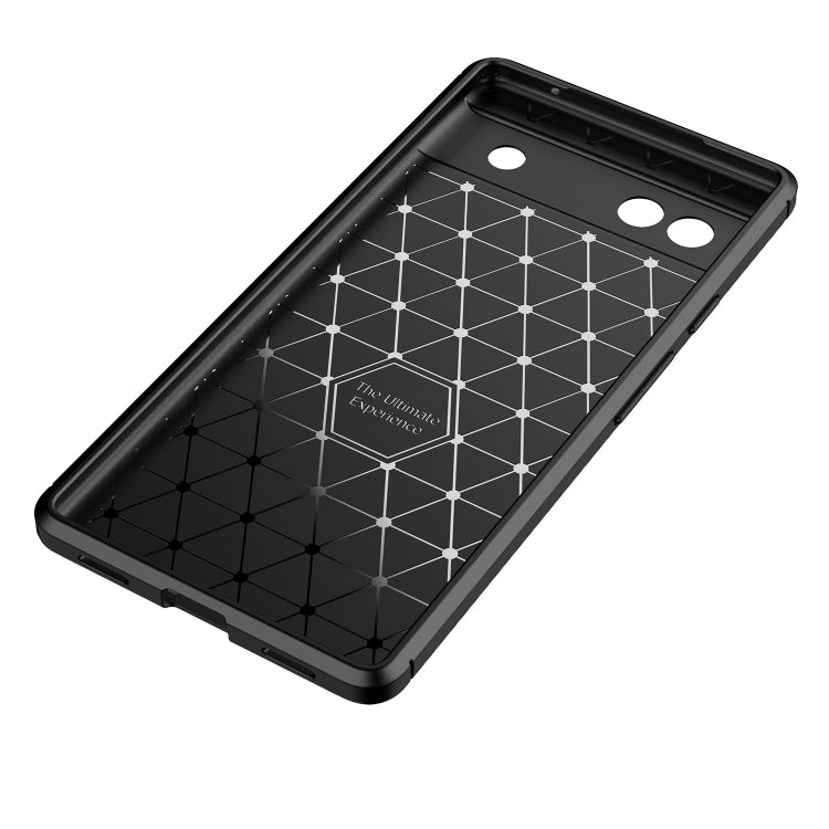 For Google Pixel 6a Carbon Fiber Texture Shockproof TPU Phone Case(Blue) - Google Cases by PMC TechLife | Online Shopping South Africa | PMC TechLife | Buy Now Pay Later Mobicred