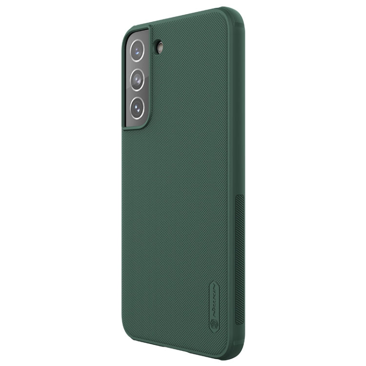 For Samsung Galaxy S22 5G NILLKIN Super Frosted Shield Pro PC + TPU Phone Case(Green) - Galaxy S22 5G Cases by NILLKIN | Online Shopping South Africa | PMC Jewellery