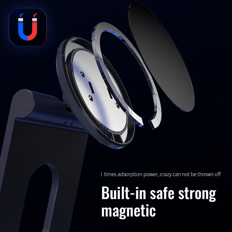R-JUST SJ18 Square Desktop Magnetic Holder(Grey) - Desktop Holder by R-JUST | Online Shopping South Africa | PMC Jewellery