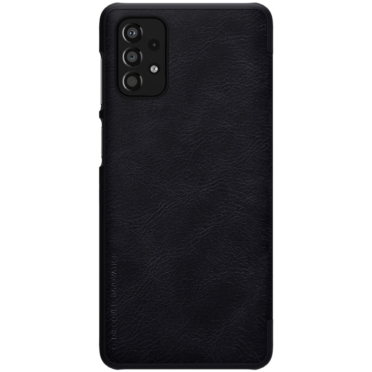 For Samsung Galaxy A33 5G NILLKIN QIN Series Crazy Horse Texture Leather Phone Case(Black) - Galaxy Phone Cases by NILLKIN | Online Shopping South Africa | PMC Jewellery