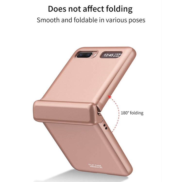 For Samsung Galaxy Z Flip 5G GKK Magnetic Full Coverage Phone Flip Case(Rose Gold) - Galaxy Phone Cases by GKK | Online Shopping South Africa | PMC Jewellery