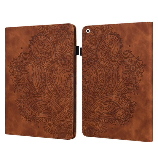 Peacock Embossed Pattern TPU + PU Leather Smart Tablet Case with Sleep / Wake-up For iPad 10.2 2019 / Pro 10.5 inch(Brown) - iPad Pro 10.5 inch Cases by PMC Jewellery | Online Shopping South Africa | PMC Jewellery | Buy Now Pay Later Mobicred