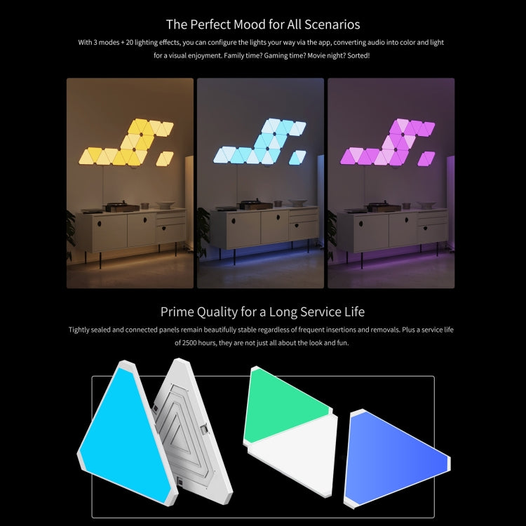 Original Xiaomi Yeelight Smart LED Light Panels 6 PCS - Novelty Lighting by Xiaomi | Online Shopping South Africa | PMC Jewellery