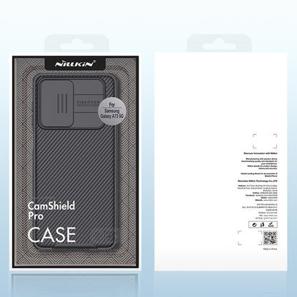 For Samsung Galaxy A73 5G NILLKIN Black Mirror Pro Series Camshield PC Phone Case(Black) - Galaxy Phone Cases by NILLKIN | Online Shopping South Africa | PMC Jewellery