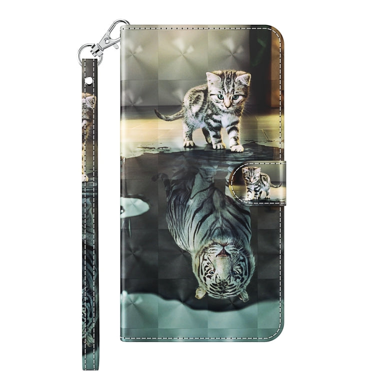 For Samsung Galaxy A13 4G 3D Painting Pattern TPU + PU Leather Phone Case(Cat Tiger) - free shipping - PMC TechLife - Order now!