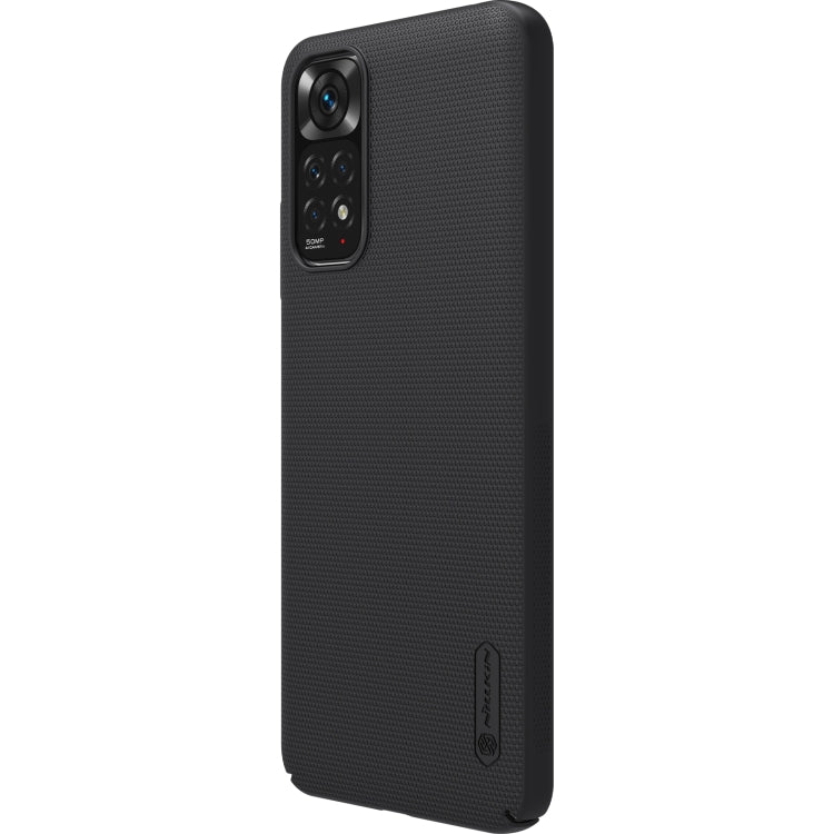 For Xiaomi Redmi Note 11 4G Global NILLKIN Frosted PC Phone Case(Black) - Xiaomi Cases by NILLKIN | Online Shopping South Africa | PMC Jewellery