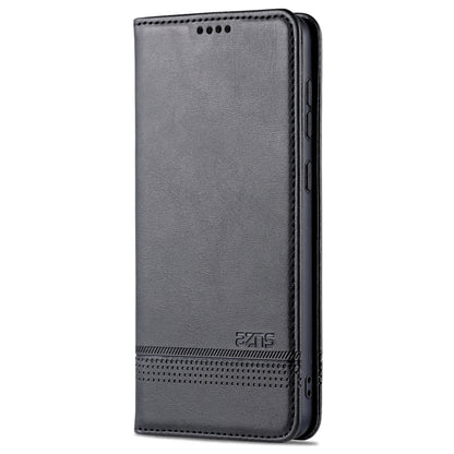 For Samsung Galaxy A73 5G AZNS Magnetic Calf Texture Flip Leather Phone Case(Black) - Galaxy Phone Cases by AZNS | Online Shopping South Africa | PMC Jewellery | Buy Now Pay Later Mobicred