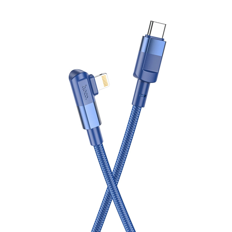 hoco U108 20W USB-C / Type-C to 8 Pin PD Charging Data Cable, Cable Length:2m(Blue) - 2 in 1 Cable by hoco | Online Shopping South Africa | PMC Jewellery