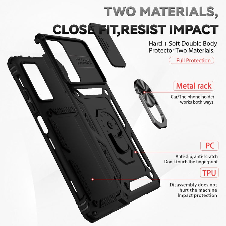 For Xiaomi Redmi Note 11 Pro Global Sliding Camshield Holder Phone Case(Black) - free shipping - PMC TechLife - Order now!
