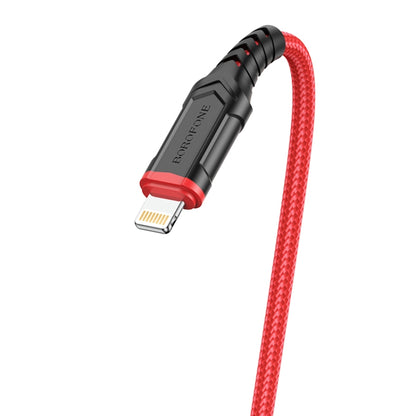 Borofone BX67 1m 2.4A USB to 8 Pin Charging Sync Data Cable(Black) - Normal Style Cable by Borofone | Online Shopping South Africa | PMC Jewellery