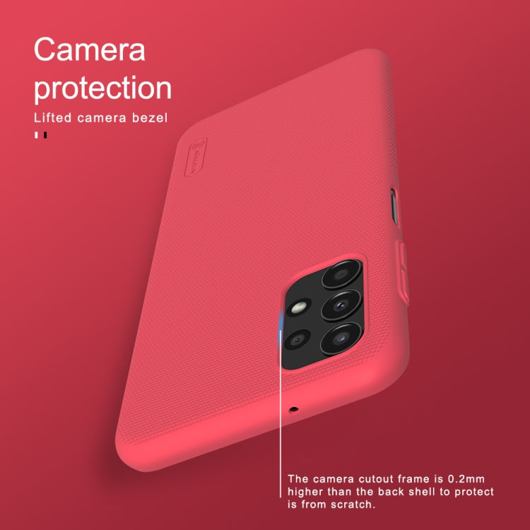 For Samsung Galaxy A13 4G NILLKIN Frosted PC Phone Case(Red) - Galaxy Phone Cases by NILLKIN | Online Shopping South Africa | PMC Jewellery