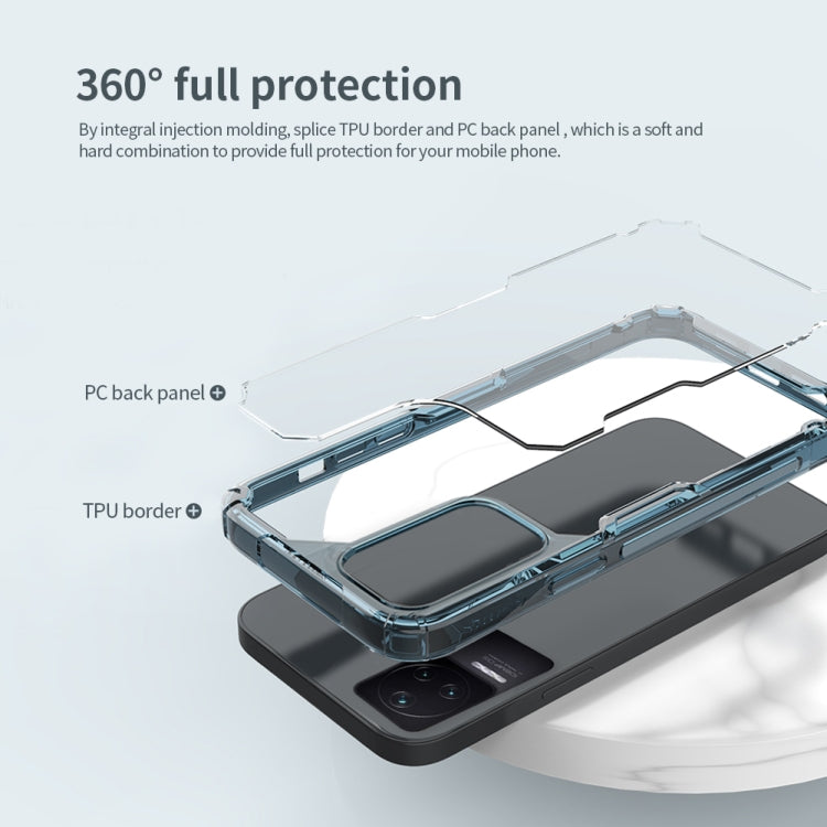 For Xiaomi Redmi K50 / K50 Pro NILLKIN Ultra Clear PC + TPU Phone Case(Blue) - Xiaomi Cases by NILLKIN | Online Shopping South Africa | PMC Jewellery