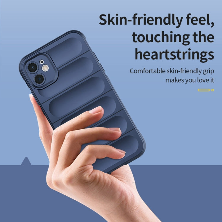 For iPhone 11 Pro Max Magic Shield TPU + Flannel Phone Case (Dark Blue) - free shipping - PMC TechLife - Order now!