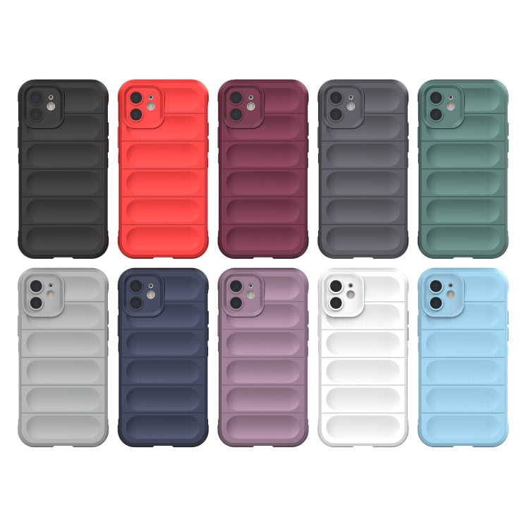 For iPhone 12 Magic Shield TPU + Flannel Phone Case(Black) - iPhone 12 / 12 Pro Cases by PMC TechLife | Online Shopping South Africa | PMC TechLife | Buy Now Pay Later Mobicred
