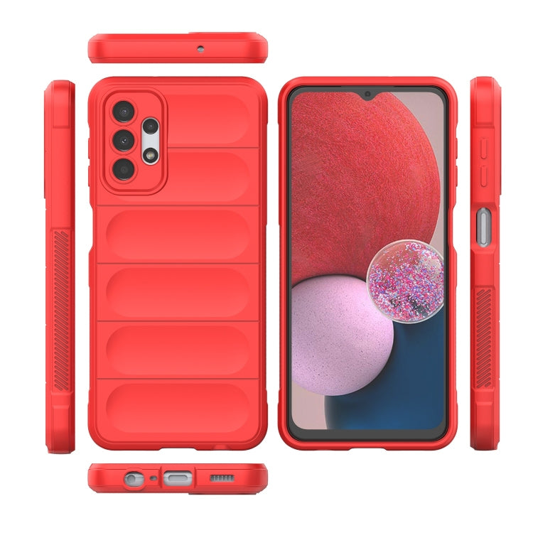 For Samsung Galaxy A13 5G / 4G Magic Shield TPU + Flannel Phone Case(Red) - Galaxy Phone Cases by PMC TechLife | Online Shopping South Africa | PMC TechLife | Buy Now Pay Later Mobicred