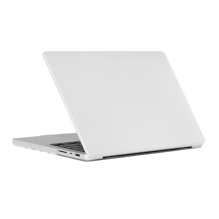 Dot Texture Double Sided Tanned Laptop Case For MacBook Pro 16.2 inch A2485 2021(Transparent) - MacBook Pro Cases by PMC TechLife | Online Shopping South Africa | PMC TechLife