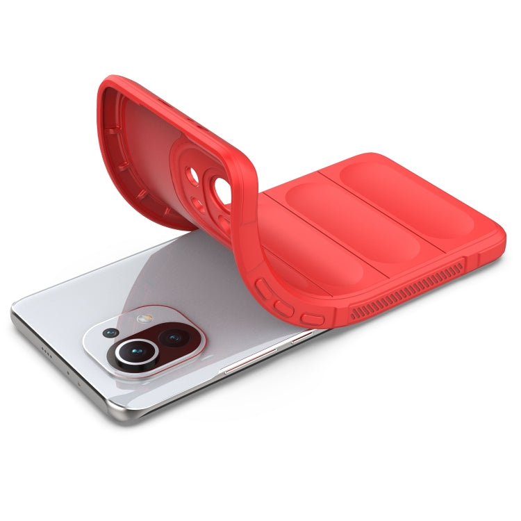 For Xiaomi Mi 11 Magic Shield TPU + Flannel Phone Case(Black) - Xiaomi Cases by PMC TechLife | Online Shopping South Africa | PMC TechLife | Buy Now Pay Later Mobicred