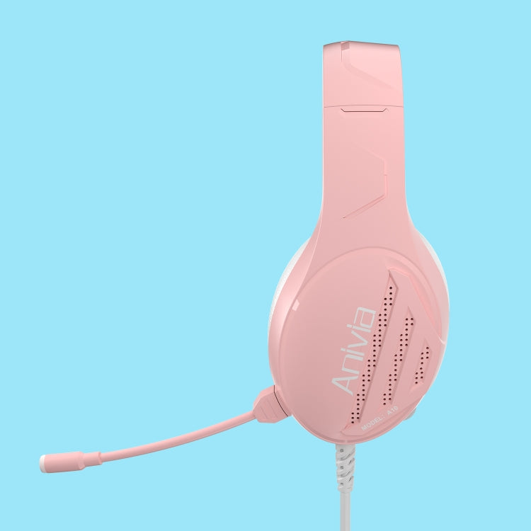 Anivia A10 3.5mm Wired Music Headset with Mic(Pink) - free shipping - PMC TechLife - Order now!