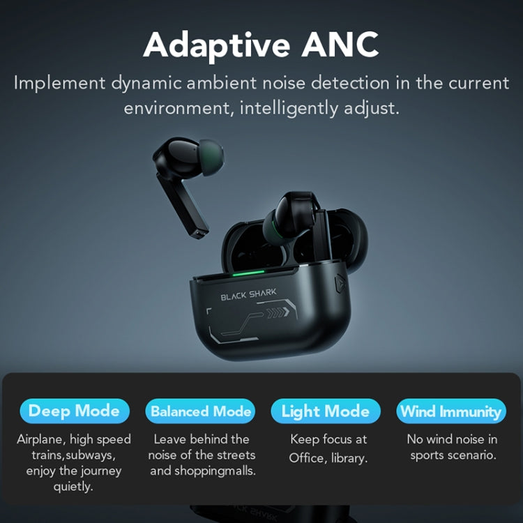 Original Xiaomi Black Shark Noise Reduction True Wireless Bluetooth Earphone(Black) - free shipping - PMC TechLife - Order now!