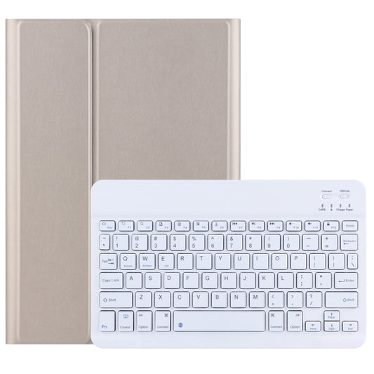 For Lenovo Tab M10 HD Gen 2 Bluetooth Keyboard Leather Tablet Case(Gold) - Lenovo Keyboard by PMC Jewellery | Online Shopping South Africa | PMC Jewellery