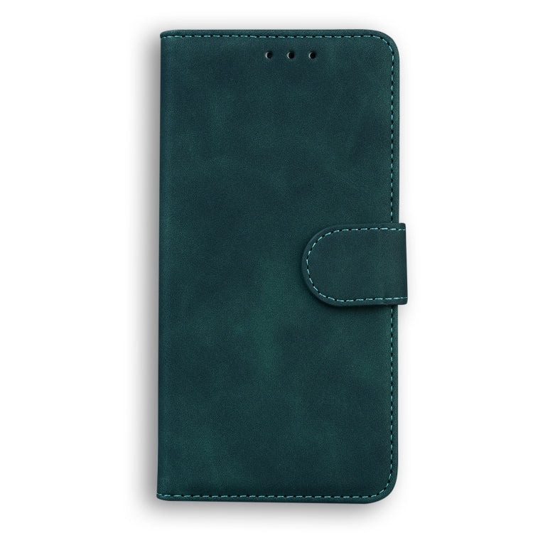 For Honor X8 Skin Feel Pure Color Flip Leather Phone Case(Green) - Honor Cases by PMC TechLife | Online Shopping South Africa | PMC TechLife | Buy Now Pay Later Mobicred