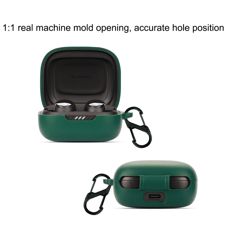 Bluetooth Earphone Silicone Protective Case For JBL Live Free 2 TWS(Black) - JBL Earphone Case by PMC TechLife | Online Shopping South Africa | PMC TechLife | Buy Now Pay Later Mobicred