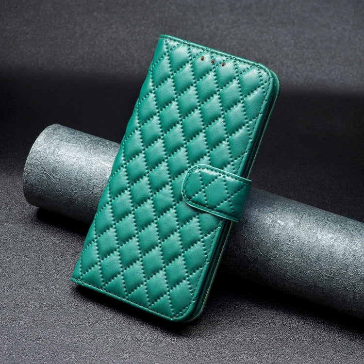 For OPPO Realme C35 Diamond Lattice Wallet Leather Flip Phone Case(Green) - Realme Cases by PMC TechLife | Online Shopping South Africa | PMC TechLife | Buy Now Pay Later Mobicred