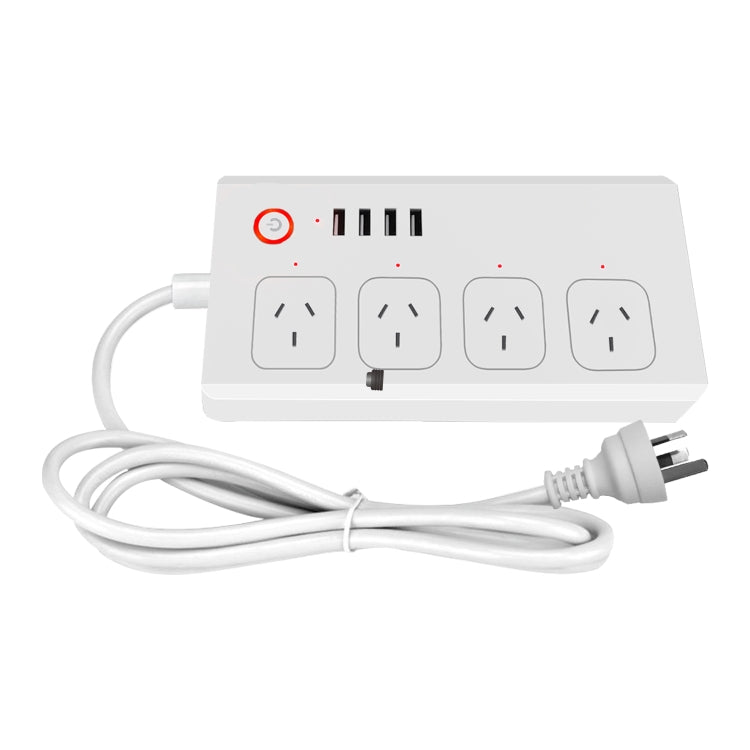 WiFi 10A SM-SO301-A 4 Holes + 4 USB 2000W Multi-purpose Smart Power Strip, AU Plug - Smart Socket by PMC TechLife | Online Shopping South Africa | PMC TechLife