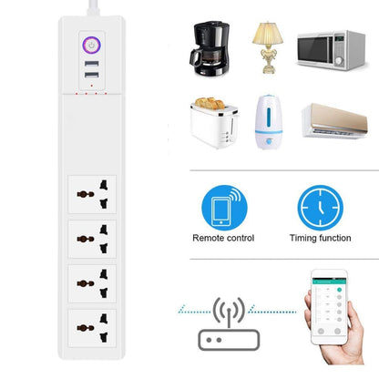 ZigBee 16A SM-SO306-M 4 Holes + 2 USB Multi-purpose Smart Power Strip(US Plug) - Smart Socket by PMC Jewellery | Online Shopping South Africa | PMC Jewellery