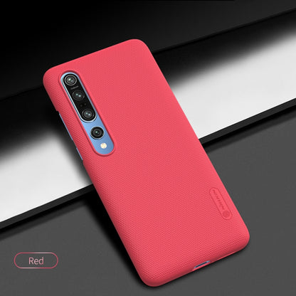 For Xiaomi Mi 10 5G / Mi 10 Pro 5G NILLKIN Frosted Concave-convex Texture PC Case(Red) - Xiaomi Cases by NILLKIN | Online Shopping South Africa | PMC Jewellery