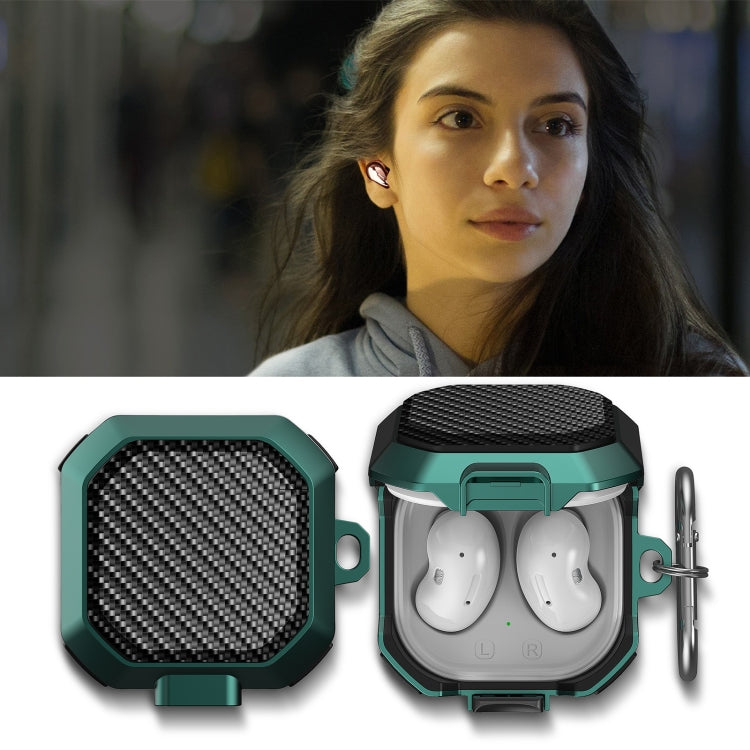 For Samsung Galaxy Buds Live/Buds Pro/Buds 2/2 Pro Anti-fall Earphones Case with Switch (Black Pink) - Samsung Earphone Case by PMC TechLife | Online Shopping South Africa | PMC TechLife