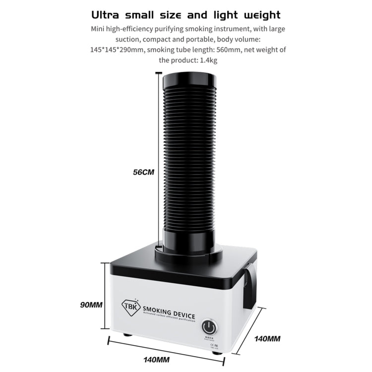 TBK 638 Mini 50W Efficient Purification Smoking Instrument, US Plug - free shipping - PMC TechLife - Order now!