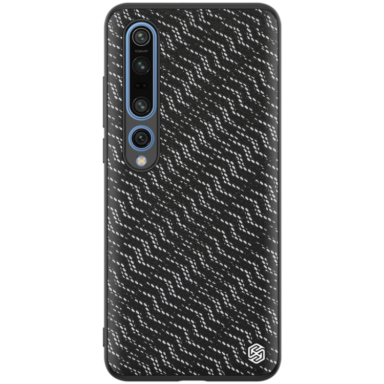 For Xiaomi Mi 10 Pro NILLKIN Glorious Series TPU + PC 3D Geometric Texture Reflective Mobile Phone Protective Case(Silver Light) - Xiaomi Cases by NILLKIN | Online Shopping South Africa | PMC Jewellery